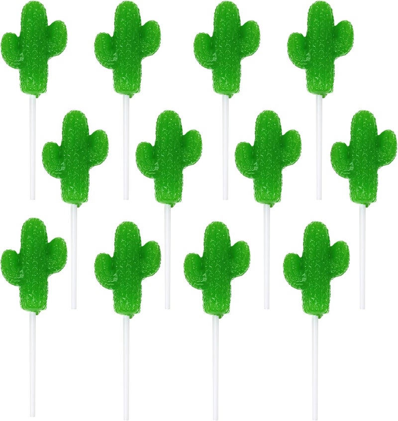 SNACKTERY Cactus Lollipops - Green Apple Flavor - Image 1